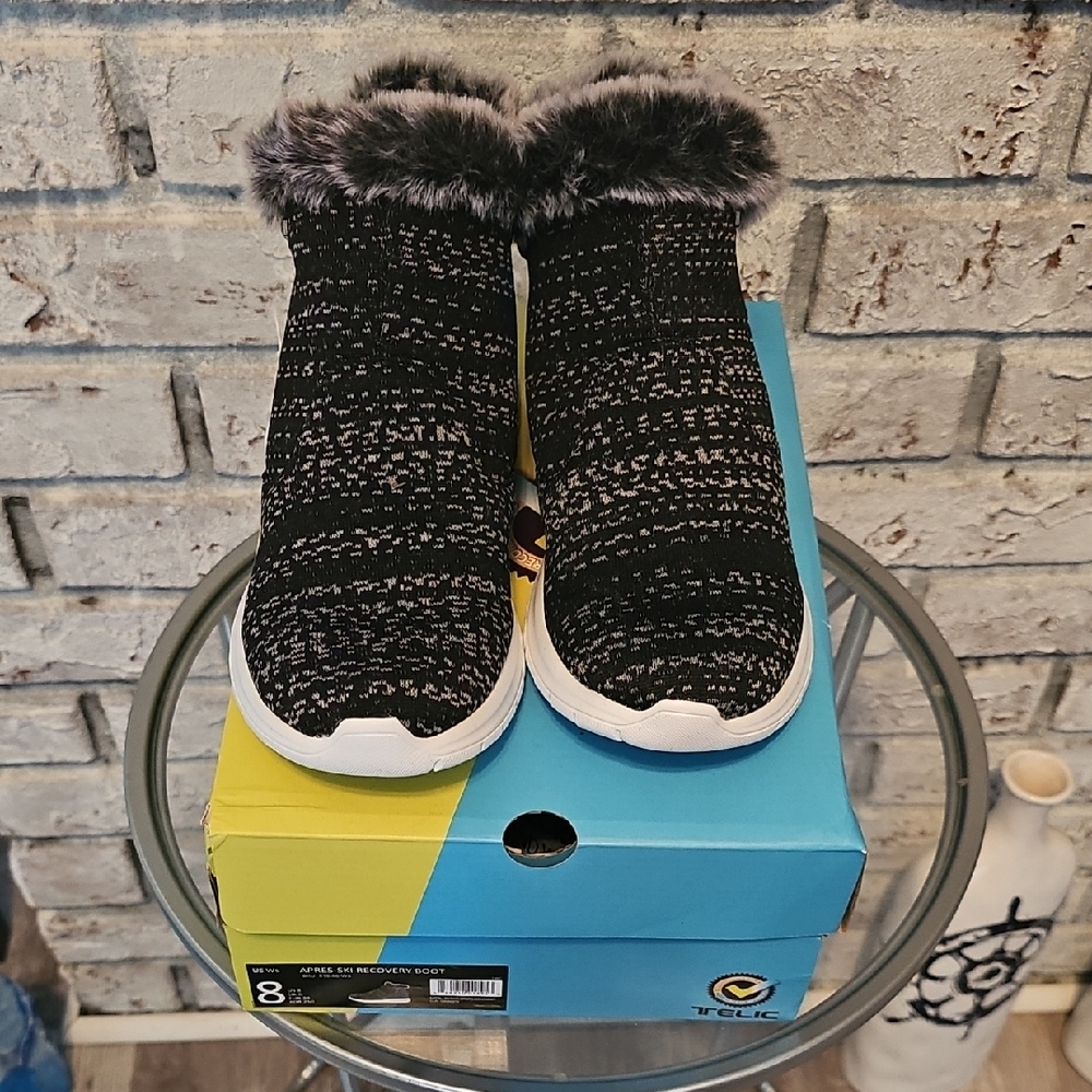 Telic Après-Ski Recovery Boots Granite Women’s 8 NWT